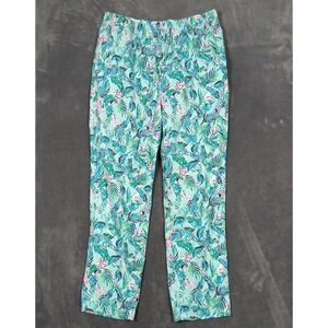 Lilly Pulitzer Lounge Pajama Pants Colorful Tropical Flamingo Floral Size